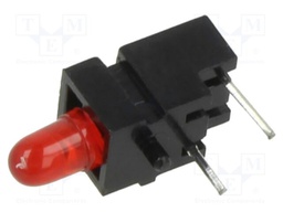 LED; in housing; 2.8mm; No.of diodes: 1; red; 20mA; 60°; λd: 625nm