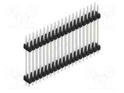 Connector: pin strips; pin header; male; PIN: 40; 2.54mm; THT; 2x20