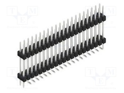 Connector: pin strips; pin header; male; PIN: 42; 2.54mm; SMT; 2x21