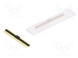 Connector: pin strips; pin header; male; PIN: 24; 2.54mm; SMT; 1x24