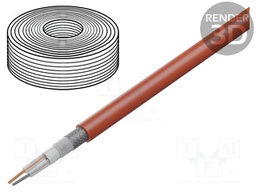 Wire: microphone cable; 2x0,35mm2; red; OFC; PVC; -15÷70°C; Ø6.3mm