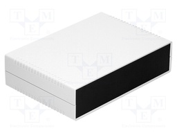 Enclosure: with panel; X: 260mm; Y: 180mm; Z: 65mm; ABS; light grey