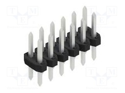 Connector: pin strips; pin header; male; PIN: 12; 2mm; THT; 2x6; 100V
