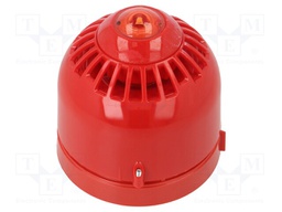 Signaller: lighting-sound; 17÷60VDC; horn,flashing light; LED