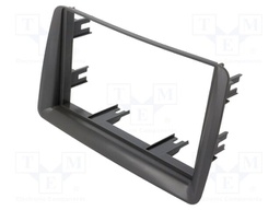 Radio frame; Fiat; 2 DIN; grey