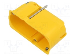 Enclosure: junction box; X: 76.5mm; Y: 35.5mm; Z: 40mm; plastic; IP20