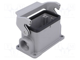 Enclosure: for rectangular connectors; Han; size 10B; with latch