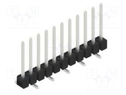 Connector: pin strips; pin header; male; PIN: 11; 2.54mm; SMT; 1x11