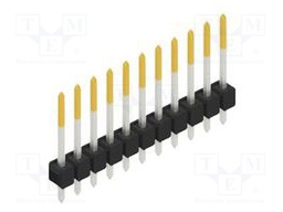 Connector: pin strips; pin header; male; PIN: 11; 2.54mm; THT; 1x11