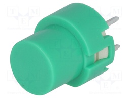 Switch: keypad; Pos: 2; SPST-NO; 0.01A/35VDC; green; Mounting: THT