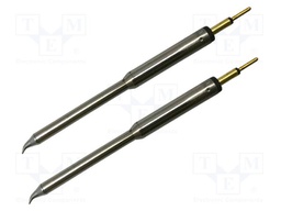 Tip; bent conical; 0.4mm; 357°C; for hot tweezers; 2pcs; UltraFine
