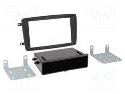 Radio frame; Mercedes; 2 DIN; black