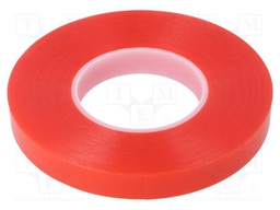 Tape: fixing; W: 19mm; L: 50m; Thk: 0.22mm; modified acryl; red