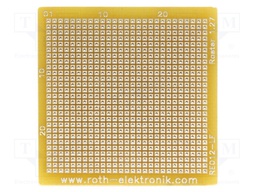 Board: universal; single sided,prototyping; W: 38.1mm; L: 39.17mm