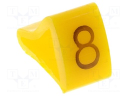 Markers for cables and wires; Label symbol: 8; 3÷6.5mm; H: 9mm