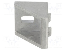 Angle bracket; for profiles; Width of the groove: 8mm; W: 28mm
