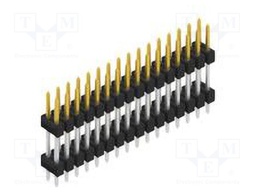 Connector: pin strips; pin header; male; PIN: 32; 2.54mm; THT; 2x16