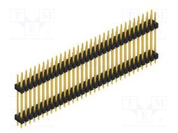 Connector: pin strips; pin header; male; PIN: 64; 2.54mm; THT; 2x32