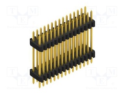 Connector: pin strips; pin header; male; PIN: 30; 1.27mm; THT; 2x15