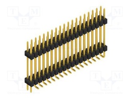 Connector: pin strips; pin header; male; PIN: 38; 2.54mm; SMT; 2x19