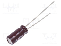 Capacitor: electrolytic; low impedance; THT; 18uF; 50VDC; Ø5x11mm