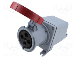 Connector: AC supply 3-phase; socket; female; screw terminal
