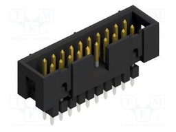 Connector: pin strips; pin header; male; PIN: 20; 2.54mm; THT; 2x10