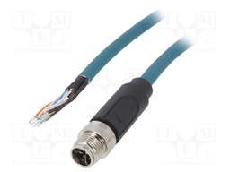 Plug; M12; PIN: 8; male; X code-ProfiNET; IP67; 48V; 500mA; straight