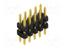 Connector: pin strips; pin header; male; PIN: 10; 2mm; THT; 2x5; 100V
