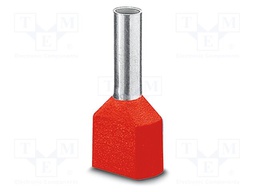 Tip: bootlace ferrule; insulated,double; copper; Bit len: 14mm