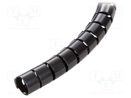Spiral wrapping; ØBundle : 23mm; polyamide; black; L: 30m; UL94V-0