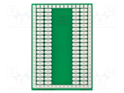 Board: universal; single sided,prototyping; W: 39.37mm; L: 57.78mm