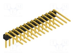 Connector: pin strips; pin header; male; PIN: 14; 2.54mm; THT; 1x14