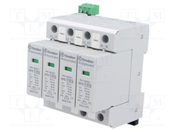 Surge arrestor; Type 1+2; Poles: 3+N; DIN; -40÷80°C; IP20
