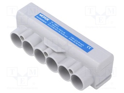 Splice terminal: distribution block; SLT50; 1kV; PIN: 6; ways: 1