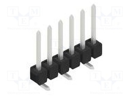 Connector: pin strips; pin header; male; PIN: 6; 2.54mm; SMT; 1x6