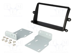 Radio mounting frame; Mitsubishi; 2 DIN; black