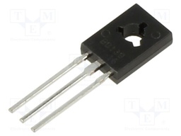 Transistor: NPN; bipolar; 80V; 1.5A; TO126