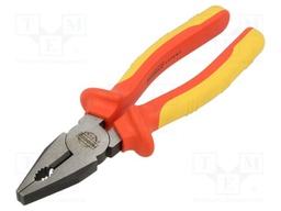 Pliers; insulated,universal; 200mm; Chrom-vanadium steel