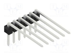 Connector: pin strips; pin header; male; PIN: 6; 2.54mm; THT; 1x6