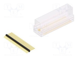 Connector: pin strips; pin header; male; PIN: 31; 1.27mm; SMT; 1x31