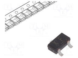 Transistor: NPN; bipolar; BRT; 50V; 0.1A; 0.2W; SC59; R1: 4.7kΩ