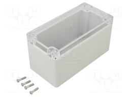 Enclosure: multipurpose; X: 80mm; Y: 160mm; Z: 85mm; polycarbonate