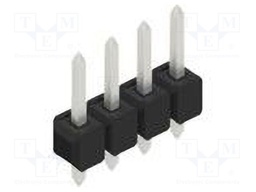 Connector: pin strips; pin header; male; PIN: 4; 2.54mm; THT; 1x4