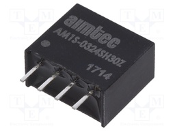 Converter: DC/DC; 1W; Uin: 2.97÷3.63V; 24VDC; Iout: 50mA; SIP4; 1.8g