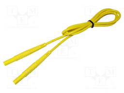 Test lead; 4mm banana plug-4mm banana plug; insulated; Len: 1.2m