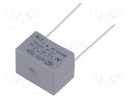 Capacitor: polypropylene; X2; 330nF; 15mm; ±10%; 18x13x12mm; 310VAC