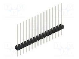 Connector: pin strips; pin header; male; PIN: 16; 2.54mm; THT; 1x16