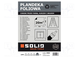 Painting foil; L: 5m; Width: 4m; translucent