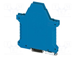 Enclosure base; with FE contact; blue; UL94V-0; ME 12,5; Y: 99mm
